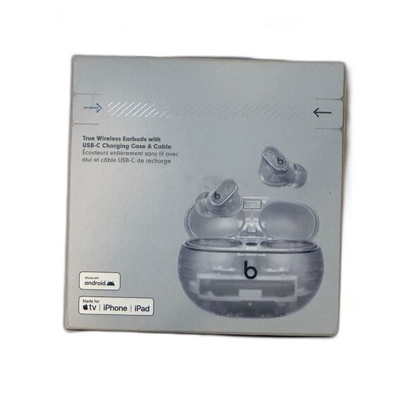 NIB Beats Studio Buds Plus Transparent Wireless Earbuds with Charging Case - Picture 3 of 4